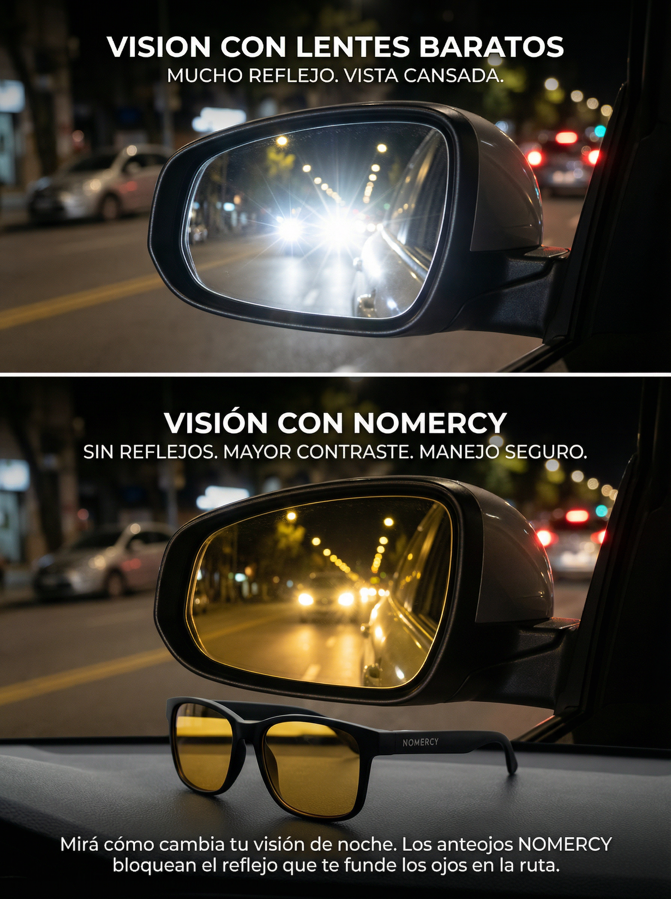 Anteojos NOMERCY™ Amarillos - Uso diario, Manejo y Pantallas