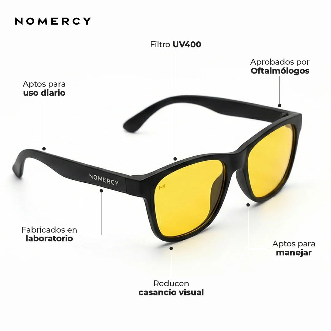 Anteojos NOMERCY™ Amarillos - Uso diario, Manejo y Pantallas