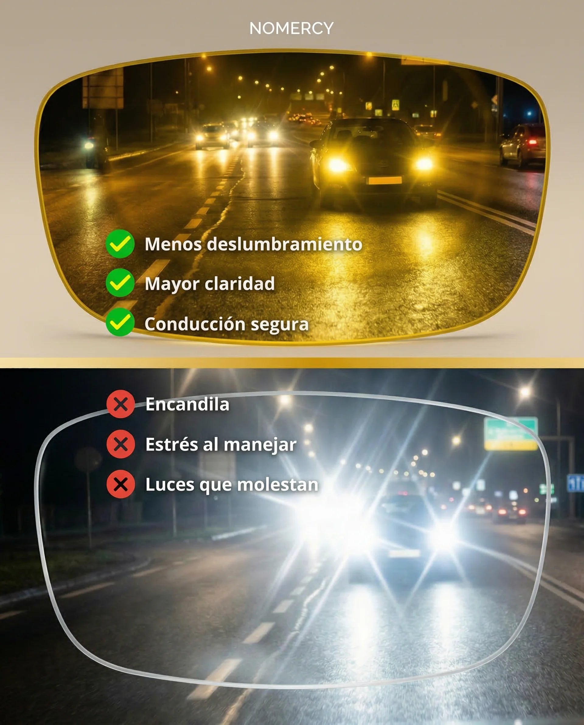 Anteojos NOMERCY™ Amarillos - Uso diario, Manejo y Pantallas