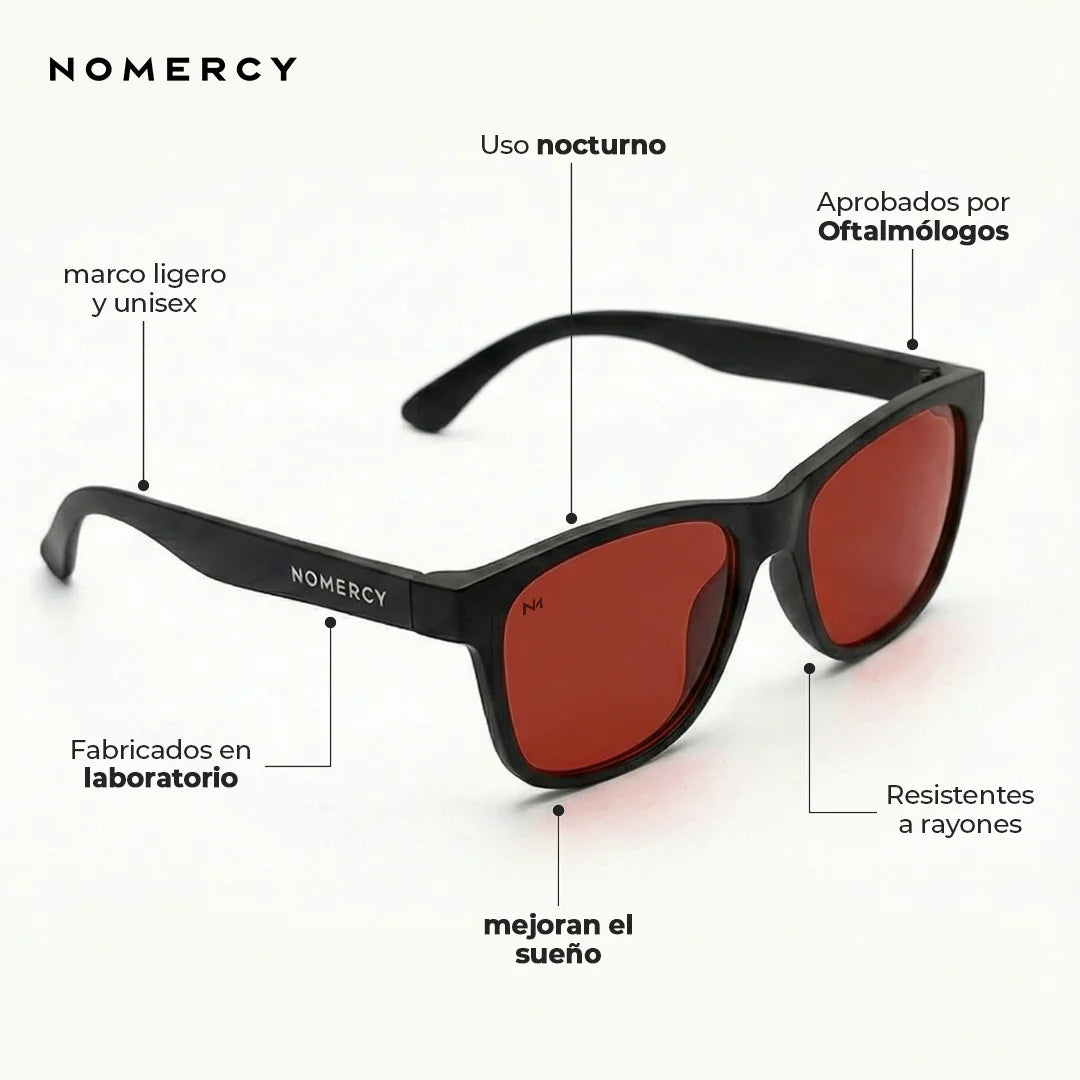 Anteojos NOMERCY™ Rojos - Mejorar el Sueño y Noche