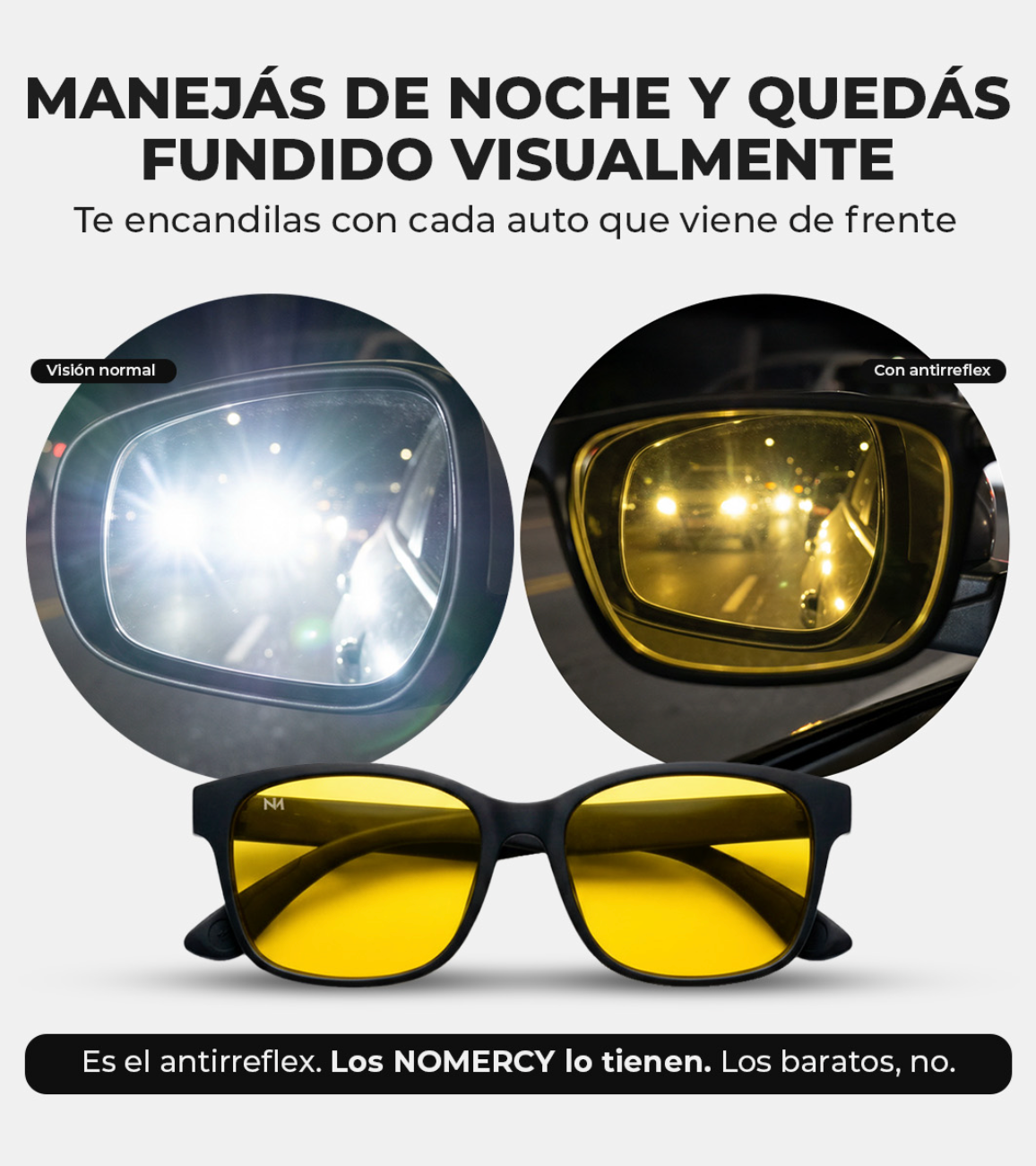 Anteojos para Manejo NOMERCY™ - Adiós al encandilamiento y luces fuertes al manejar.
