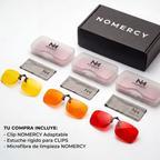Clip NOMERCY™ para Anteojos con Aumento* - Filtra las luces fuertes sin cambiar tus anteojos