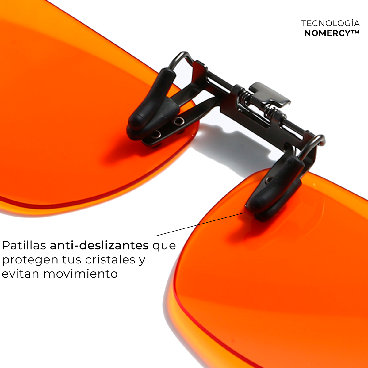 Clip NOMERCY™ para Anteojos con Aumento* - Filtra las luces fuertes sin cambiar tus anteojos
